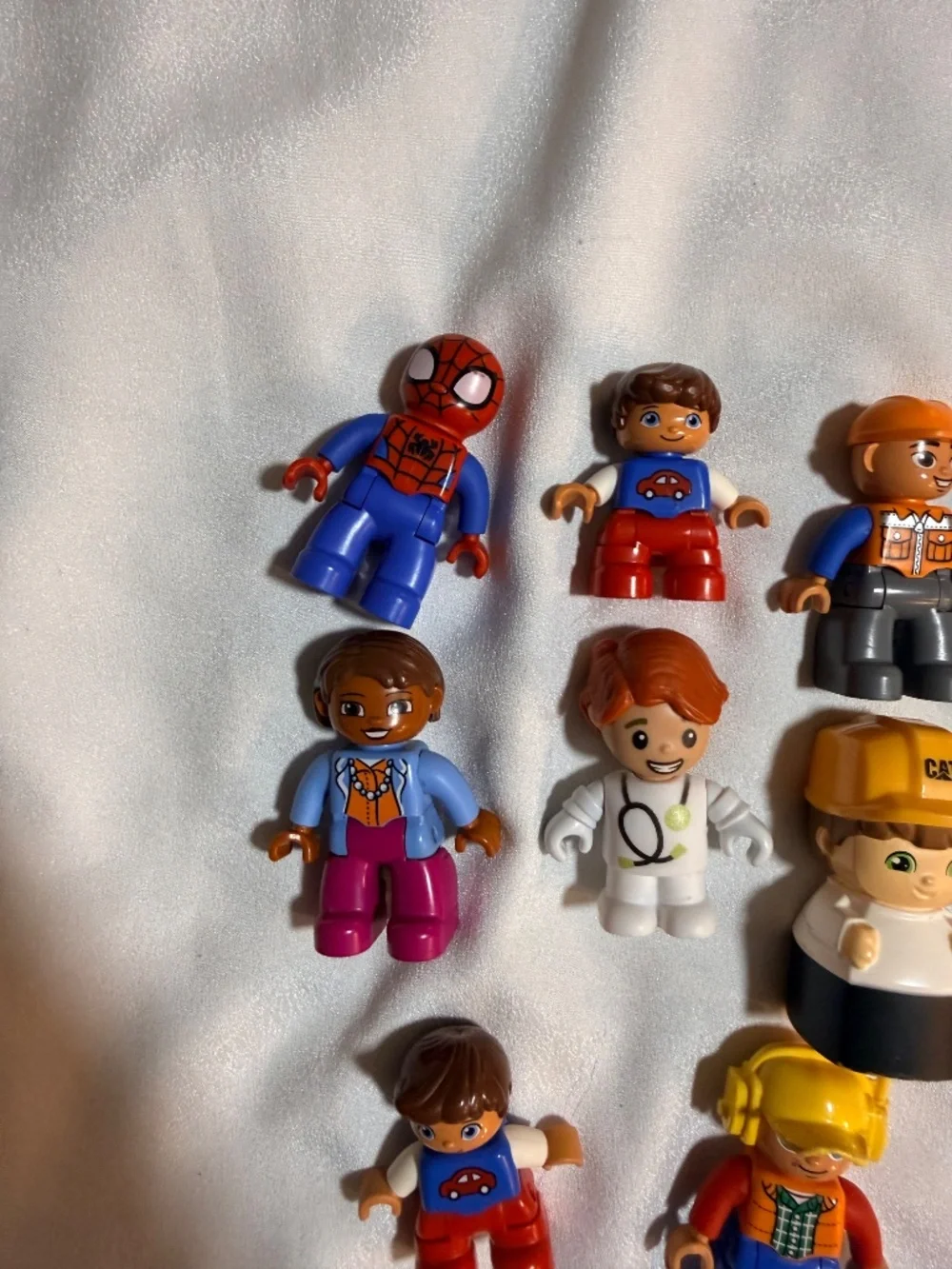 LEGO DUPLO 10 Figure Lot Spider-Man Workers Doctor